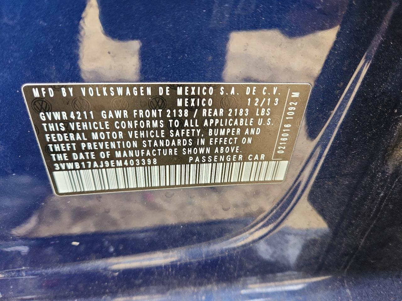2014 VOLKSWAGEN JETTA SE photo 23