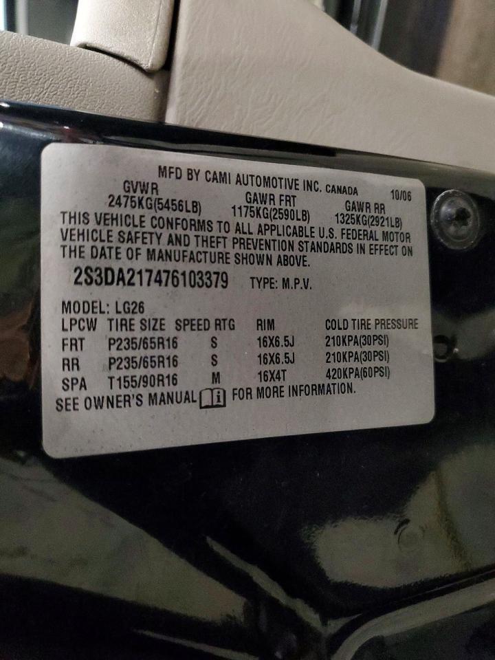 2007 SUZUKI XL7 photo 13