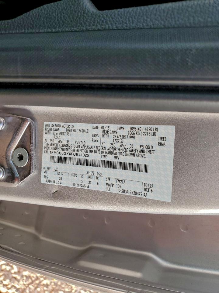 2015 FORD ESCAPE SE photo 25