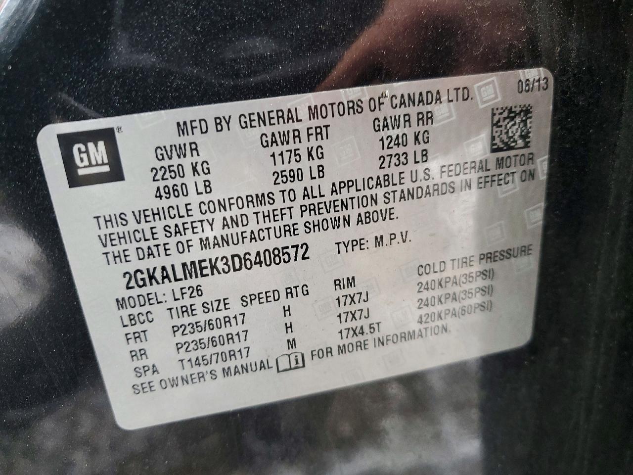 2013 GMC TERRAIN photo 13