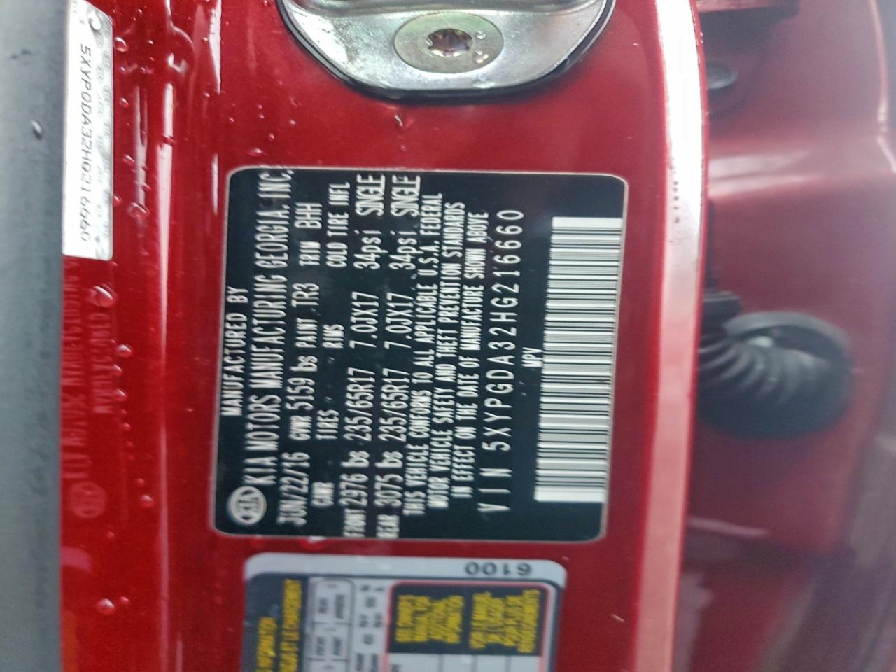 2017 KIA SORENTO LX photo 23