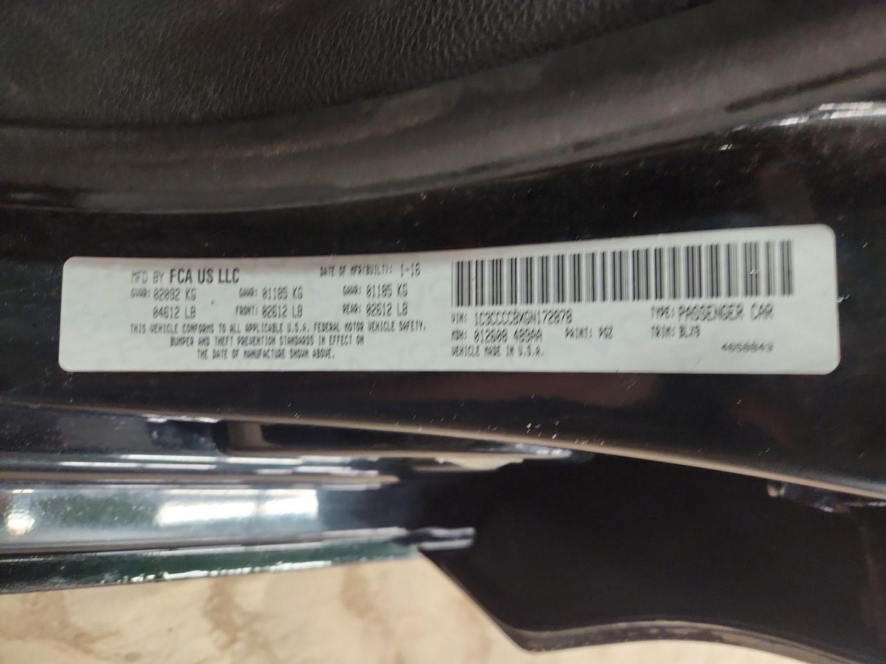 2016 CHRYSLER 200 C photo 34