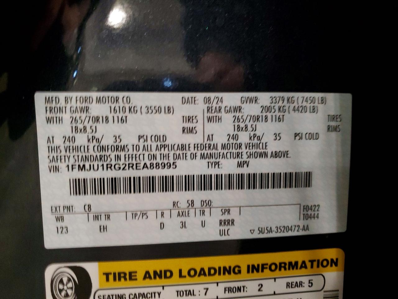 2024 FORD EXPEDITION TIMBERLINE photo 40