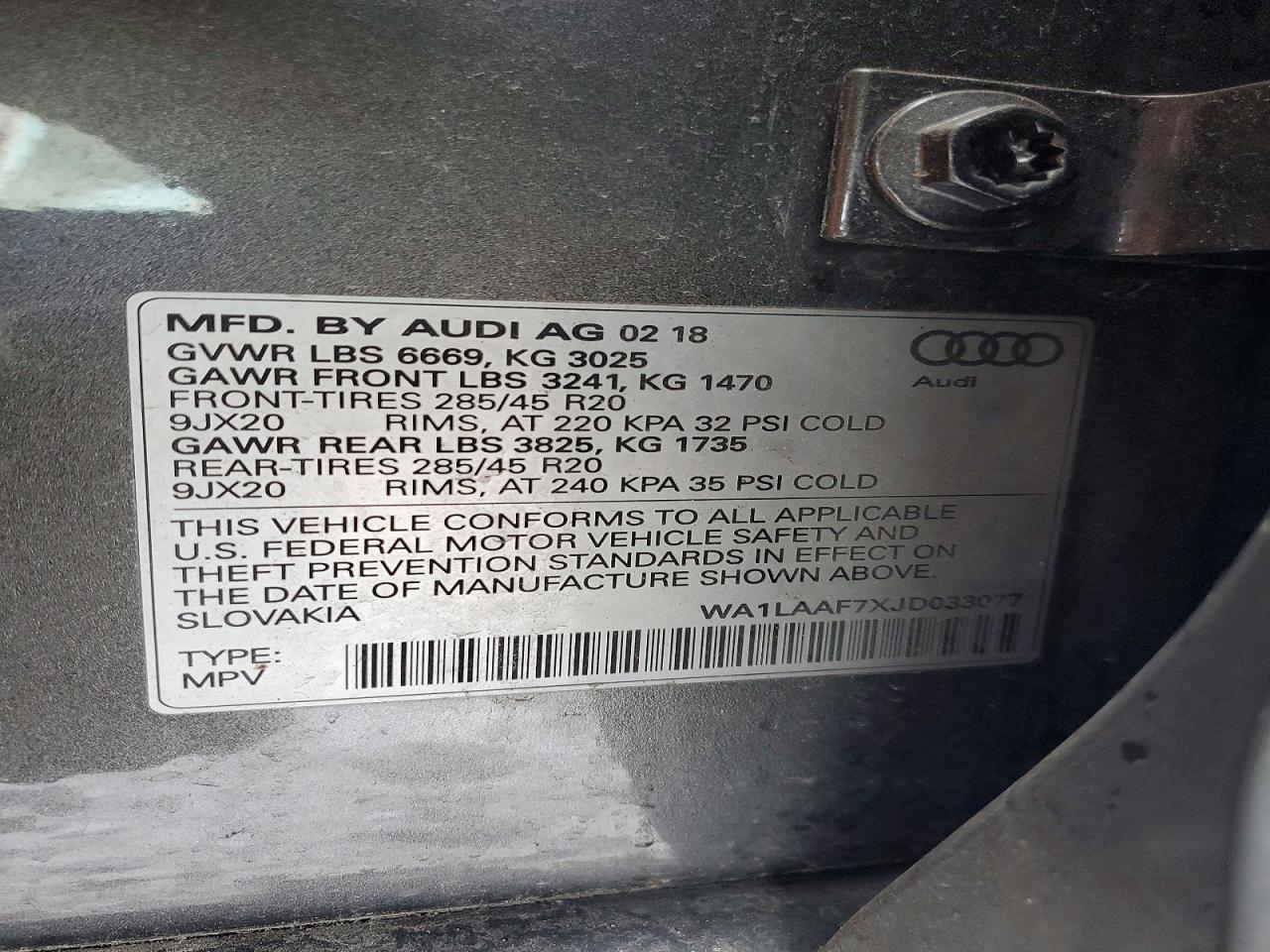2018 AUDI Q7 PREMIUM PLUS photo 12