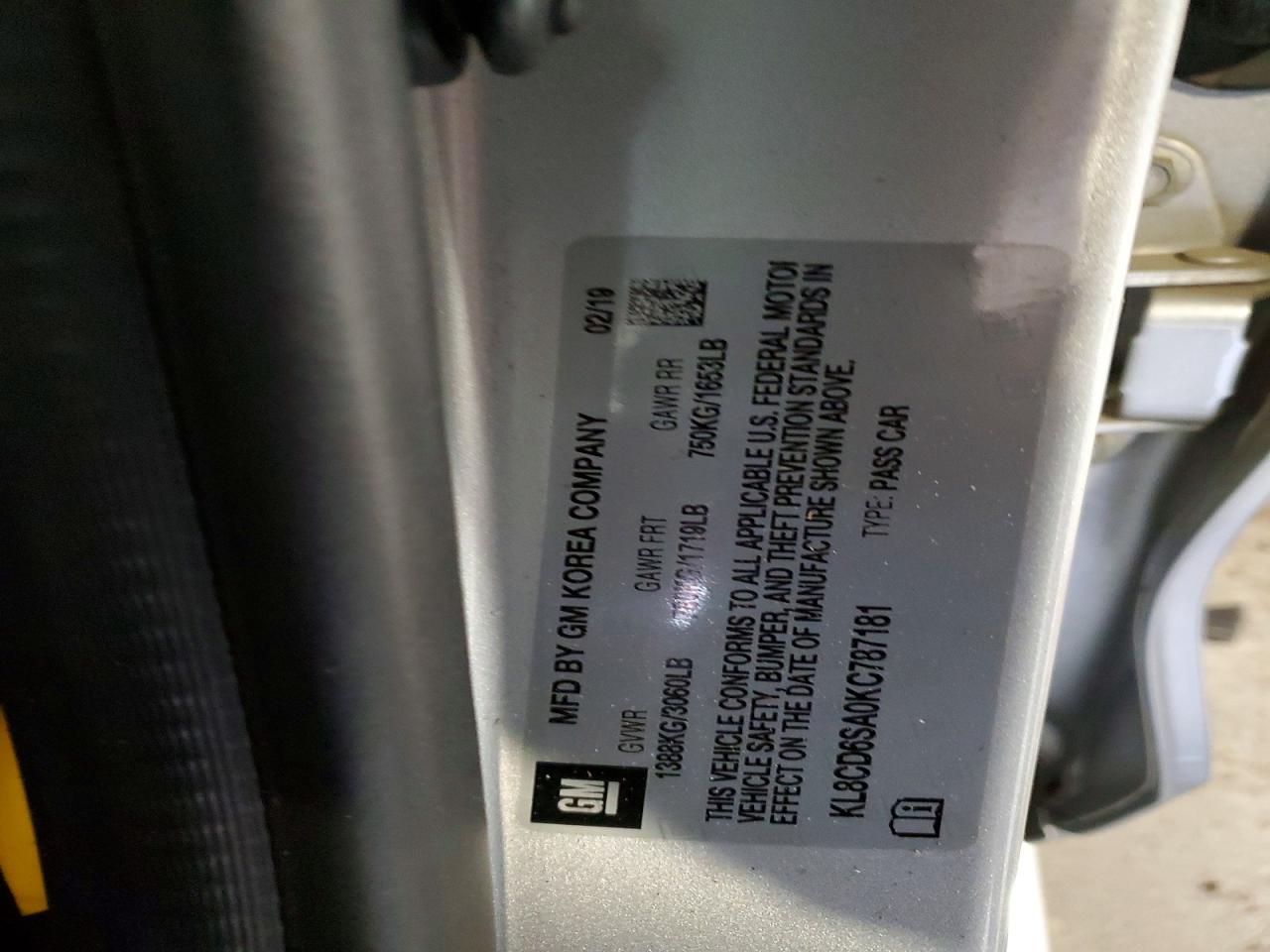 2019 CHEVROLET SPARK 1LT photo 13