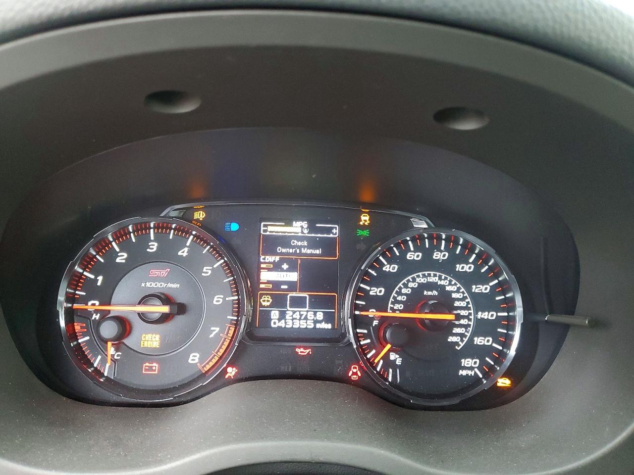 2020 SUBARU WRX STI photo 9