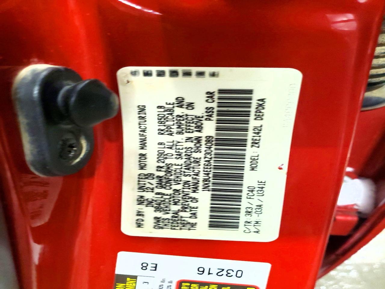 2010 TOYOTA COROLLA BASE photo 12