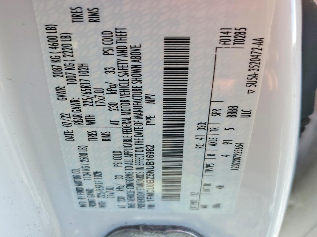 2022 FORD ESCAPE SE photo 13