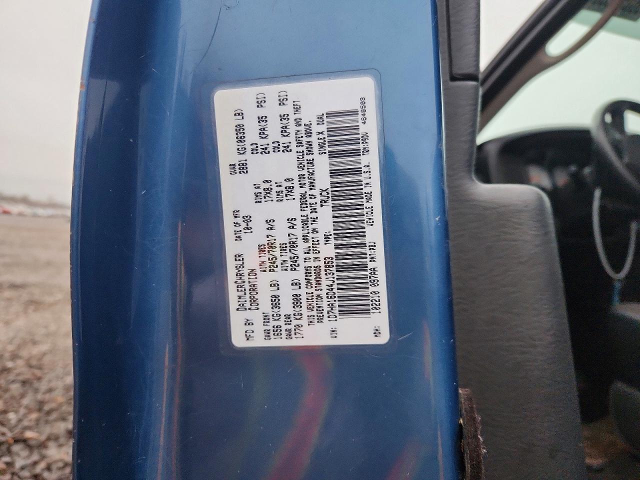2004 DODGE RAM 1500 ST photo 12