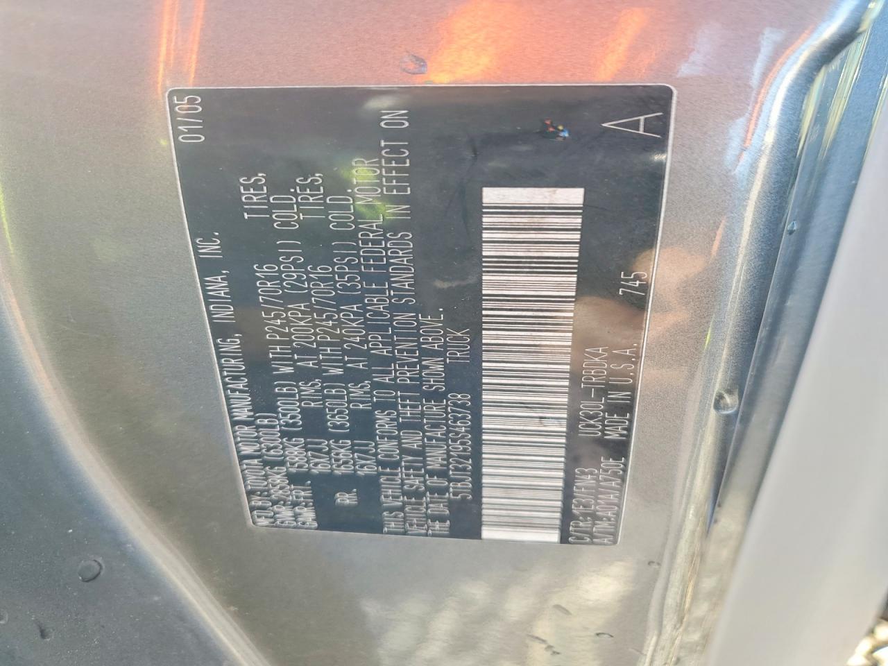 2005 TOYOTA TUNDRA photo 12