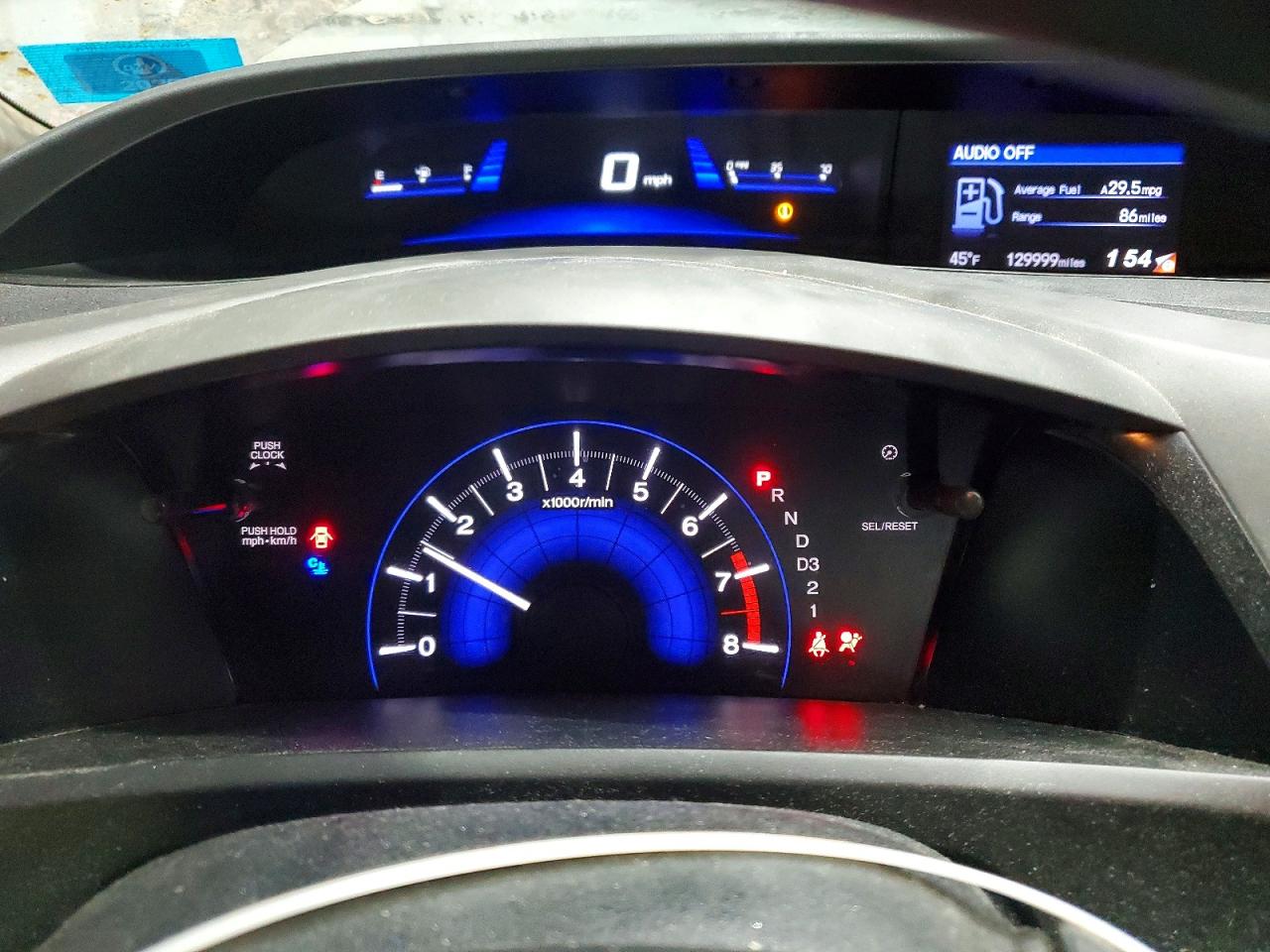 2012 HONDA CIVIC EX photo 9