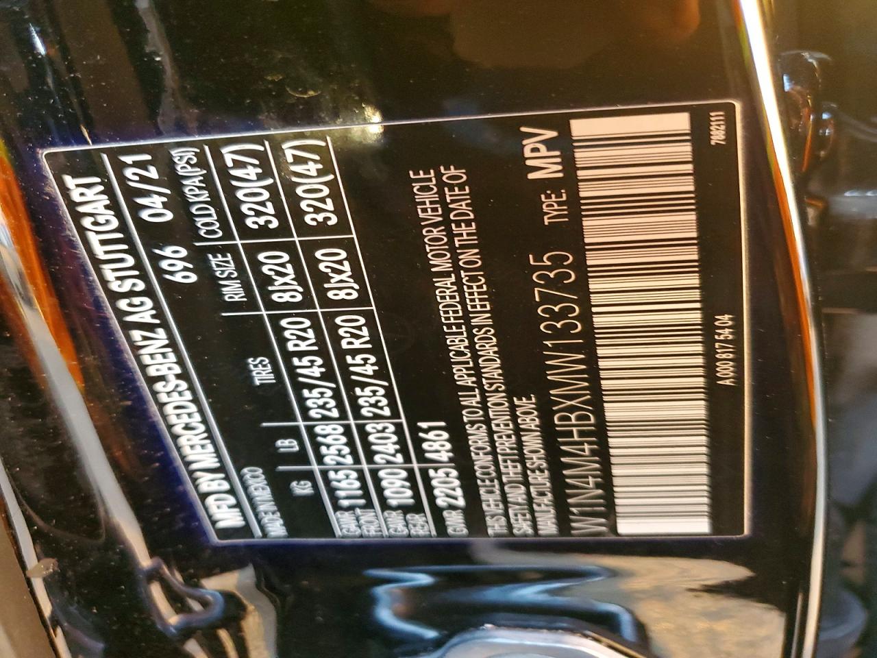 2021 MERCEDES-BENZ GLB 250 4MATIC photo 14
