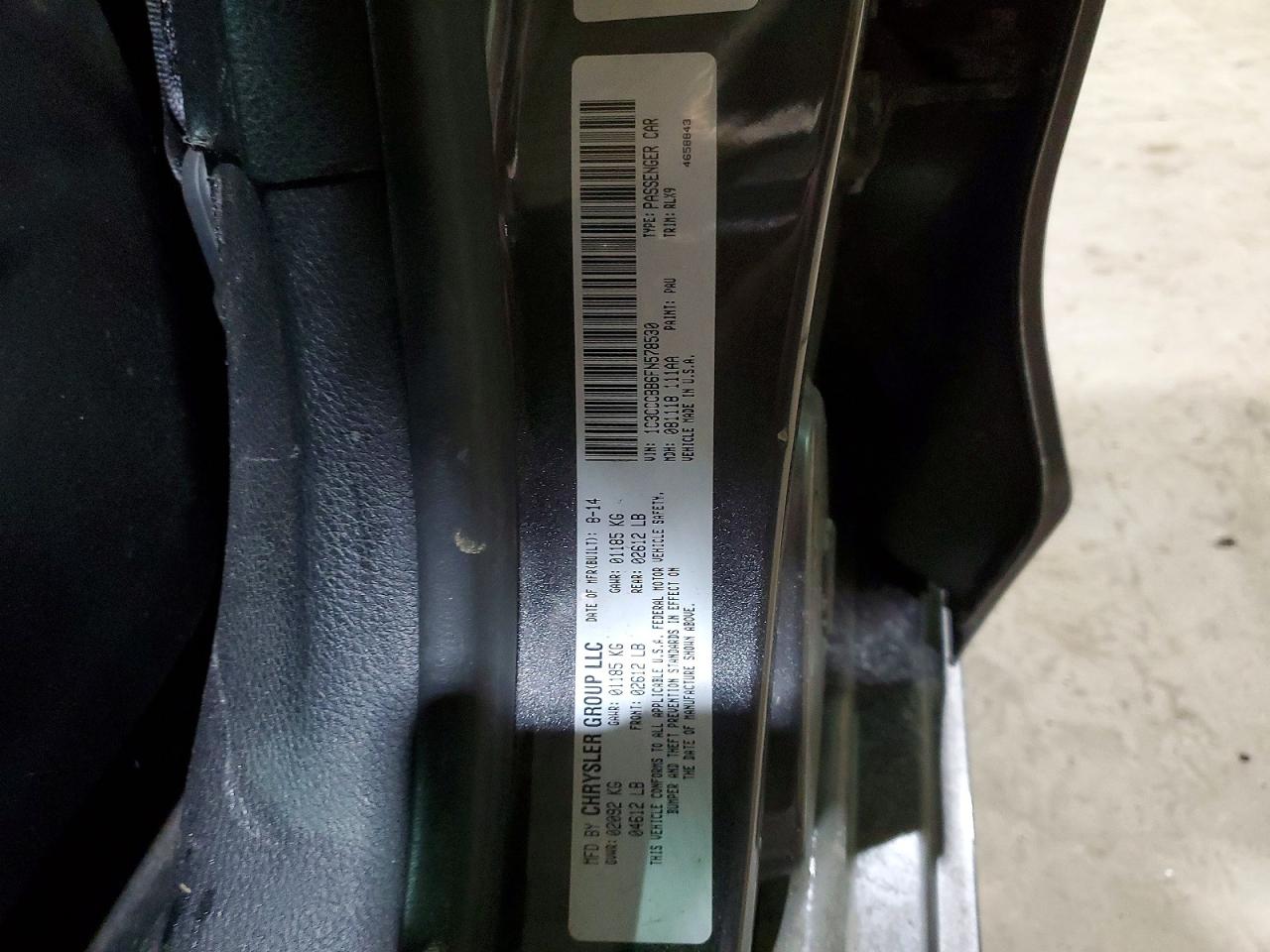 2015 CHRYSLER 200 S photo 13