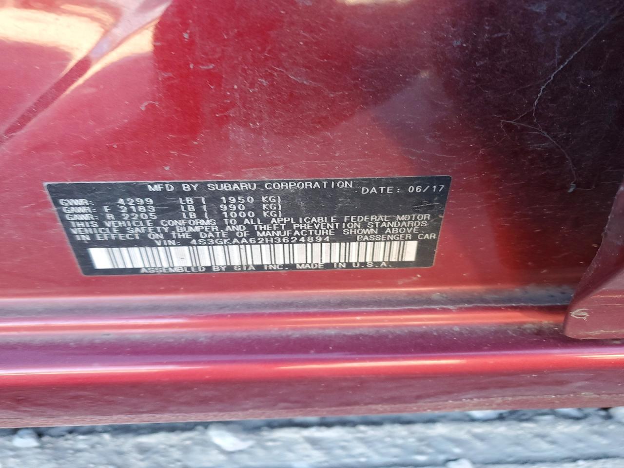 2017 SUBARU IMPREZA photo 12