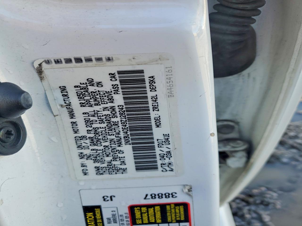 2009 TOYOTA COROLLA BASE photo 12