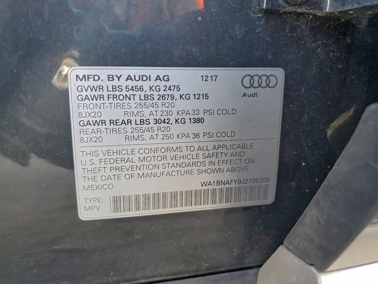 2018 AUDI Q5 PREMIUM PLUS photo 13