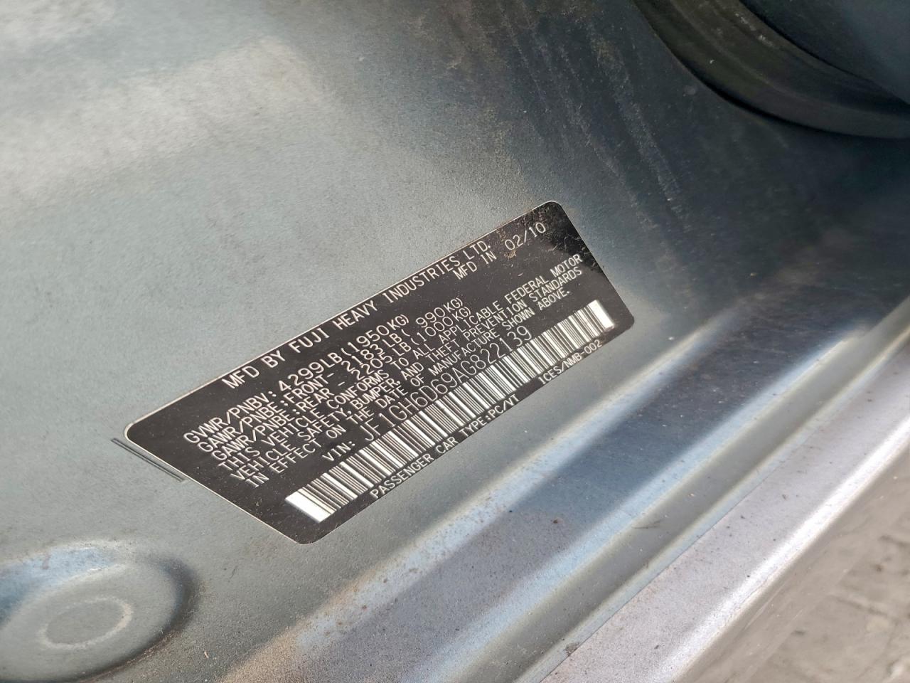 2010 SUBARU IMPREZA OUTBACK SPORT photo 12