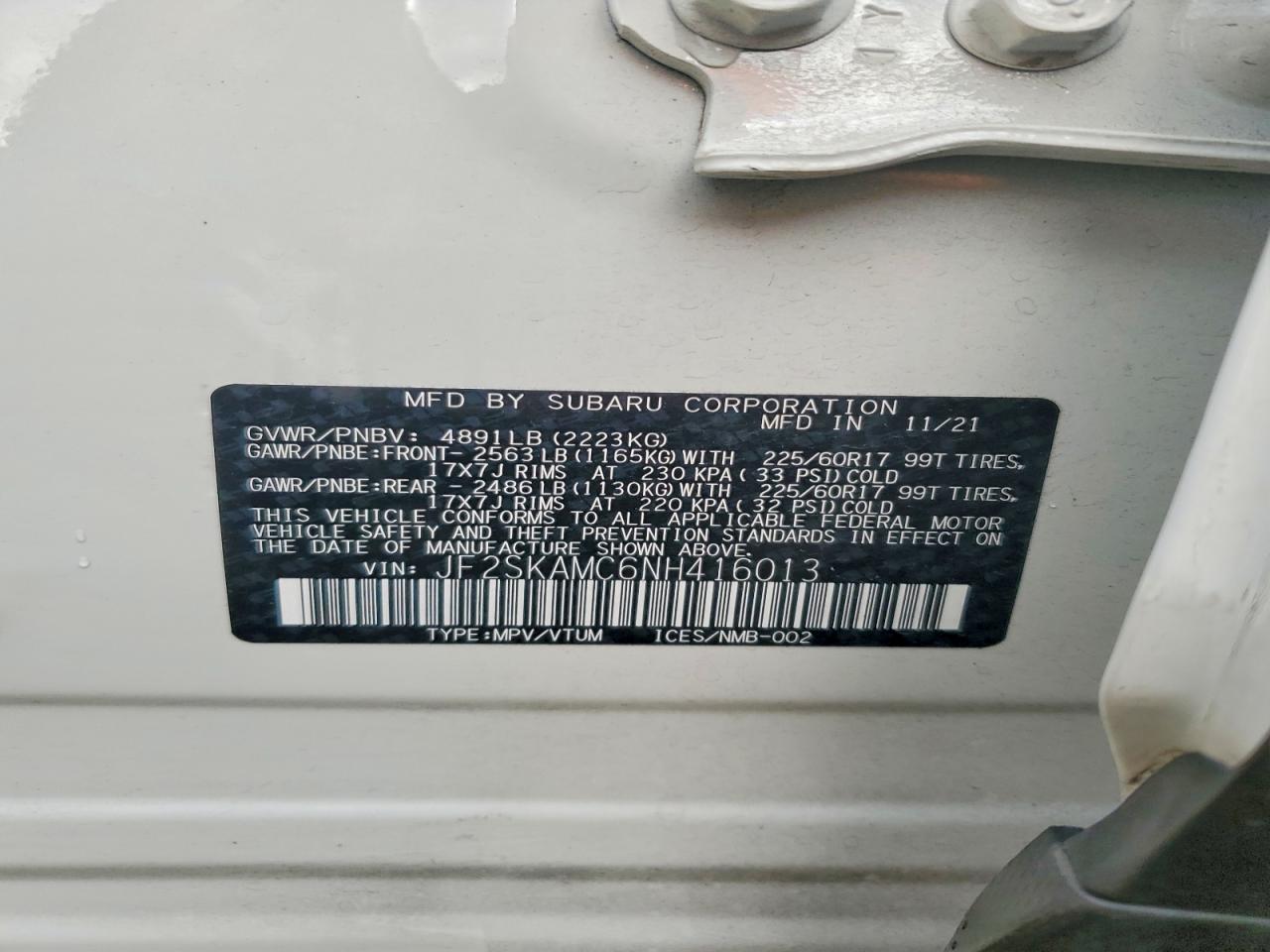 2022 SUBARU FORESTER WILDERNESS photo 13