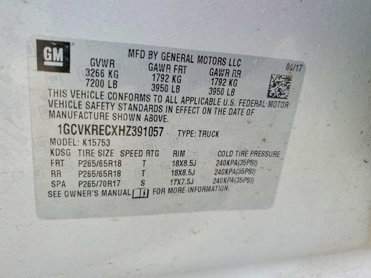 2017 CHEVROLET SILVERADO K1500 LT photo 12