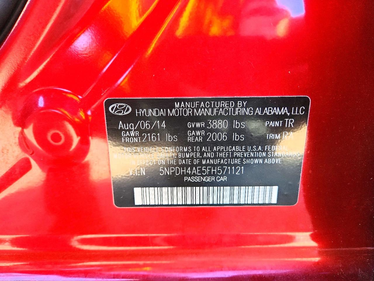 2015 HYUNDAI ELANTRA SE photo 13