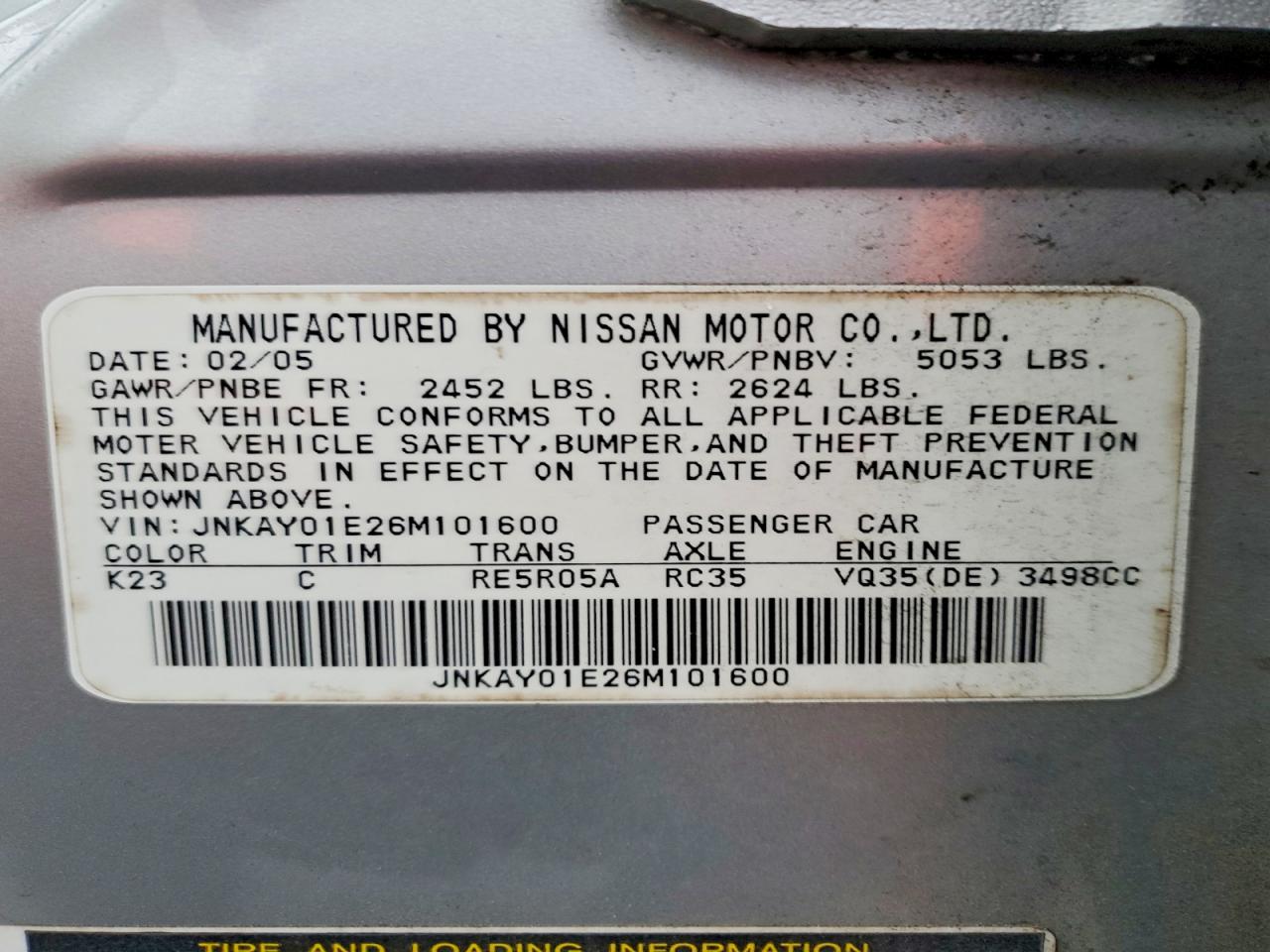 2006 INFINITI M35 BASE photo 13