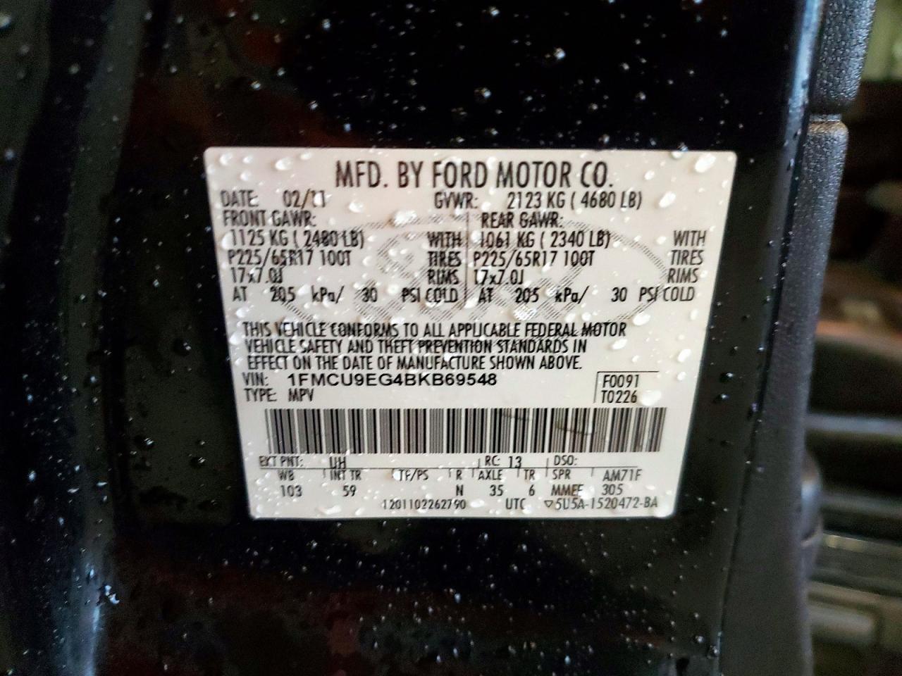 2011 FORD ESCAPE LIMITED photo 13
