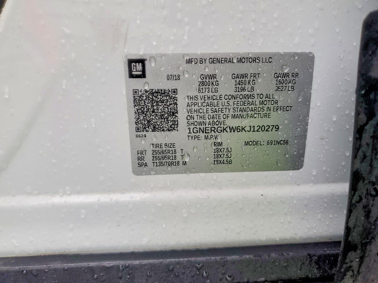 2019 CHEVROLET TRAVERSE LT photo 14