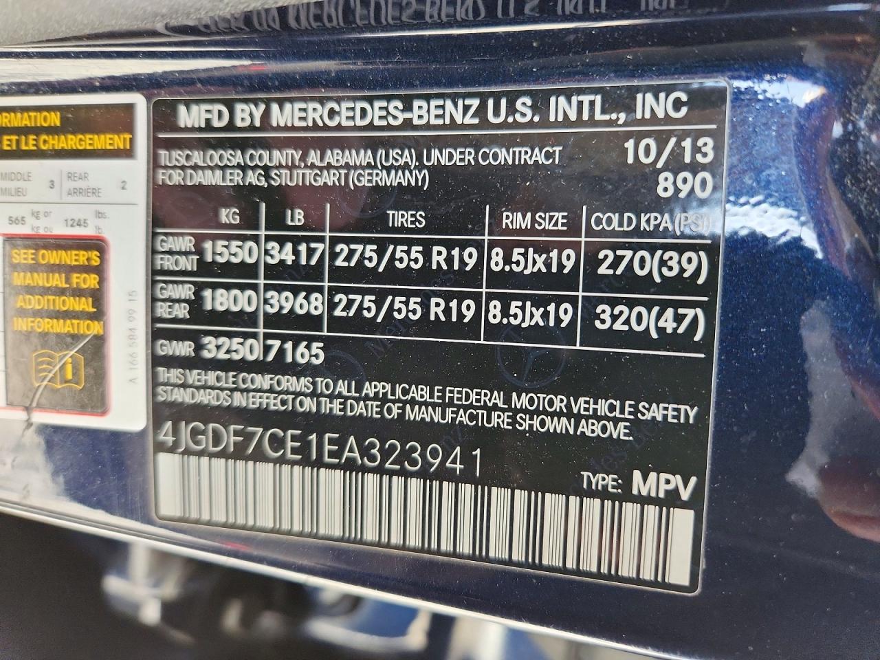 2014 MERCEDES-BENZ GL 450 4MATIC photo 25