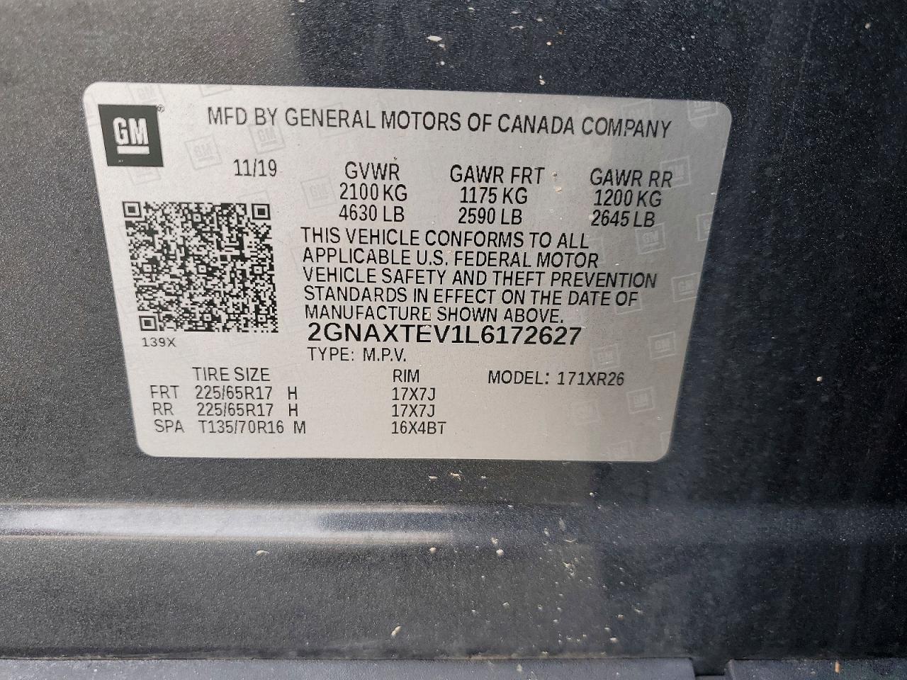 2020 CHEVROLET EQUINOX LT photo 12