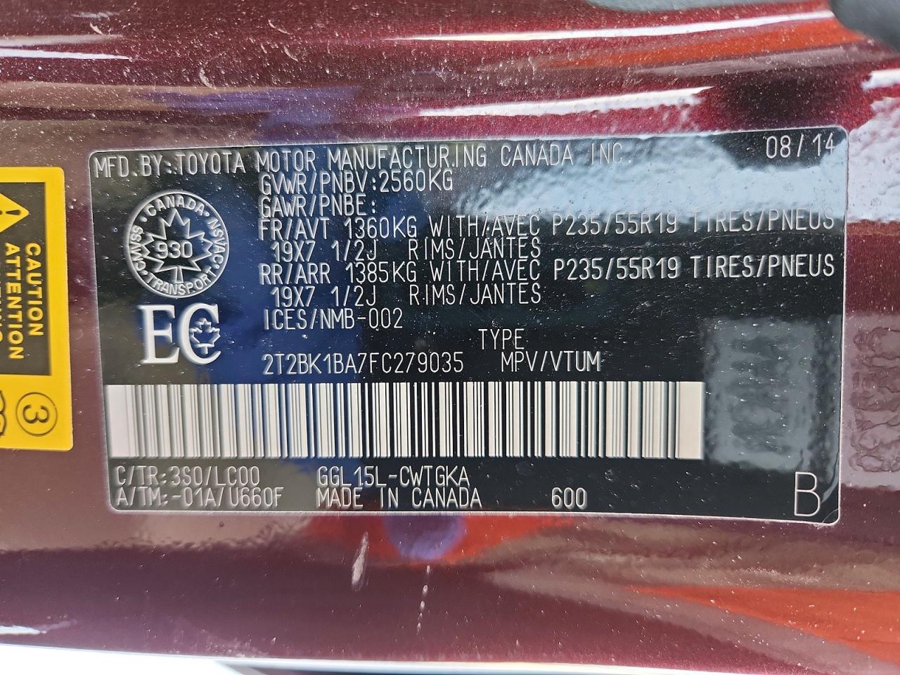 2015 LEXUS RX 350 BASE photo 13