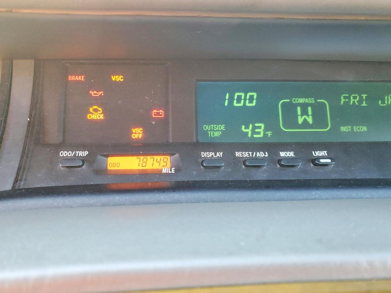 2000 TOYOTA AVALON XL photo 9