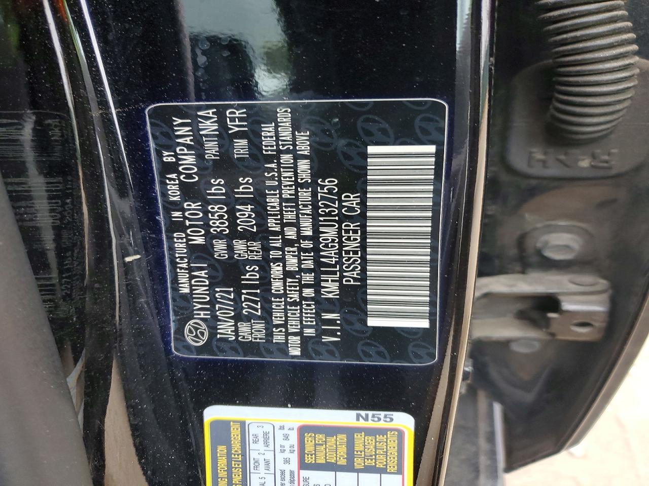 2021 HYUNDAI ELANTRA SE photo 13