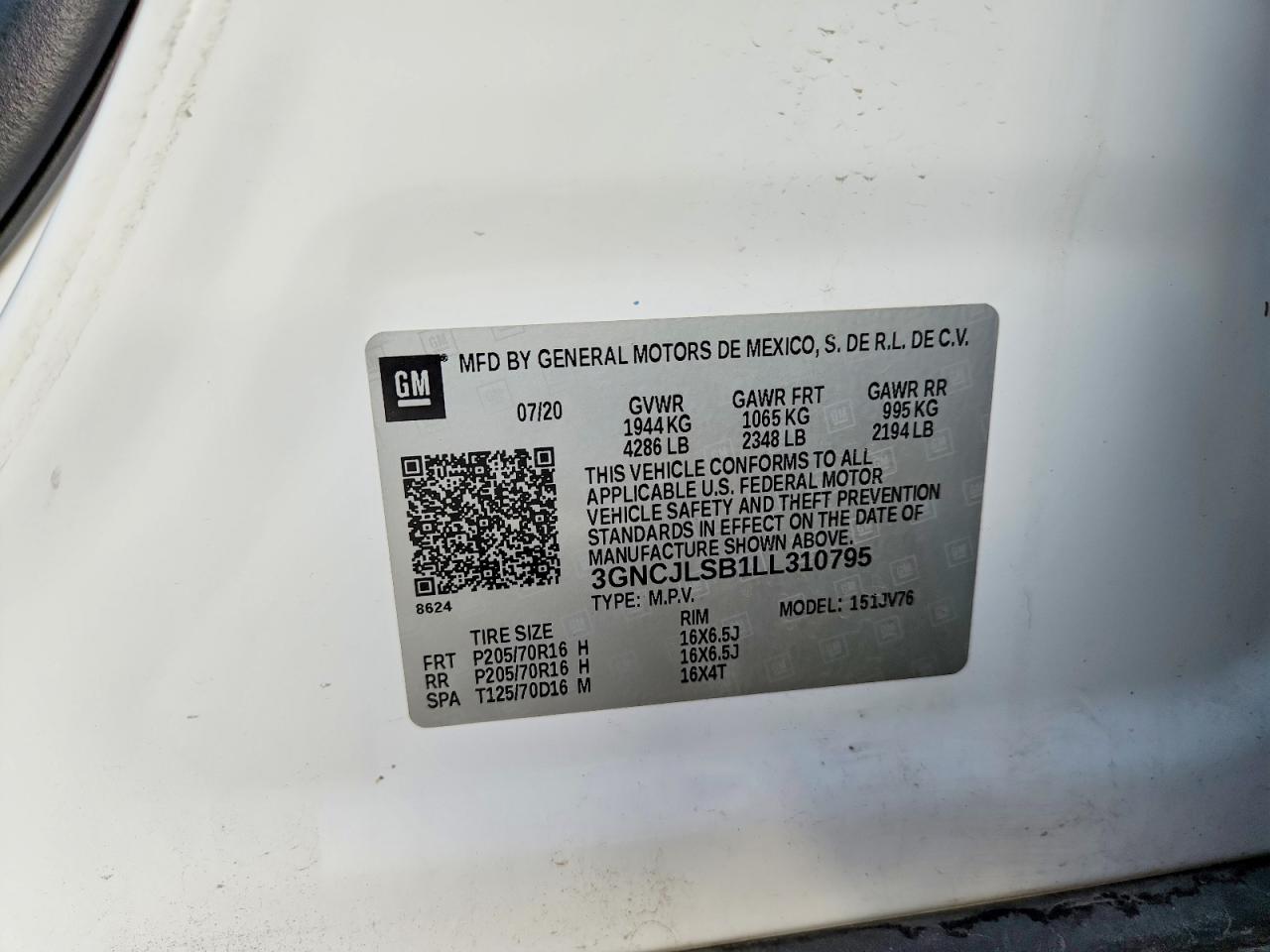 2020 CHEVROLET TRAX 1LT photo 13
