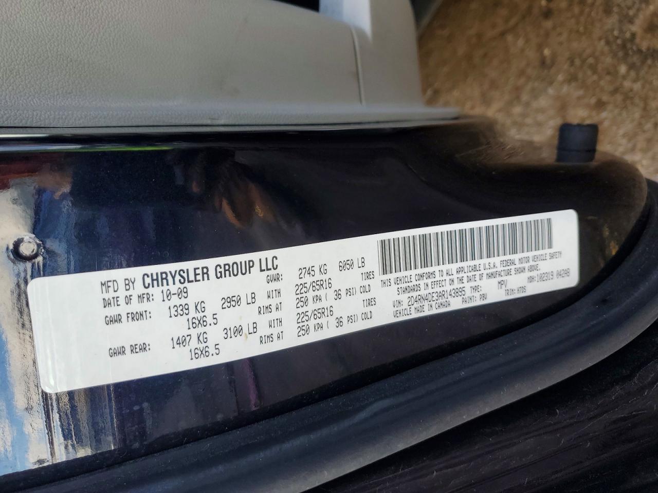 2010 DODGE GRAND CARAVAN SE photo 13