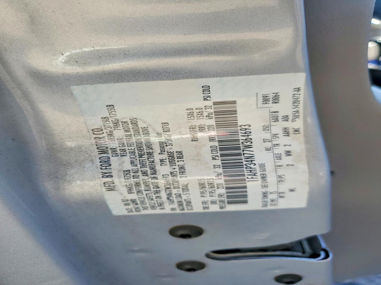 2007 FORD FOCUS ZX4 photo 13