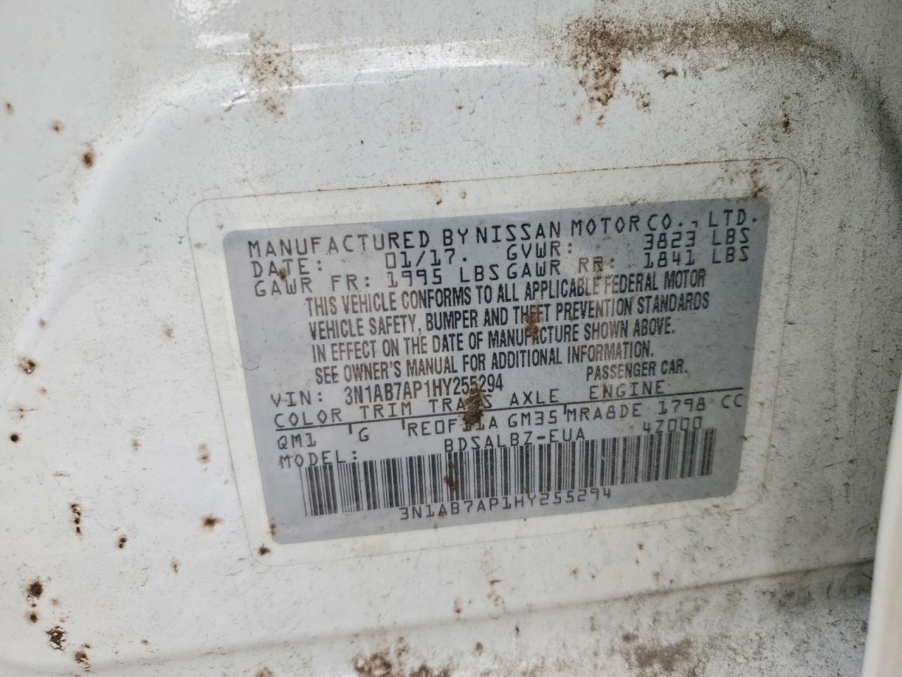 2017 NISSAN SENTRA S photo 12