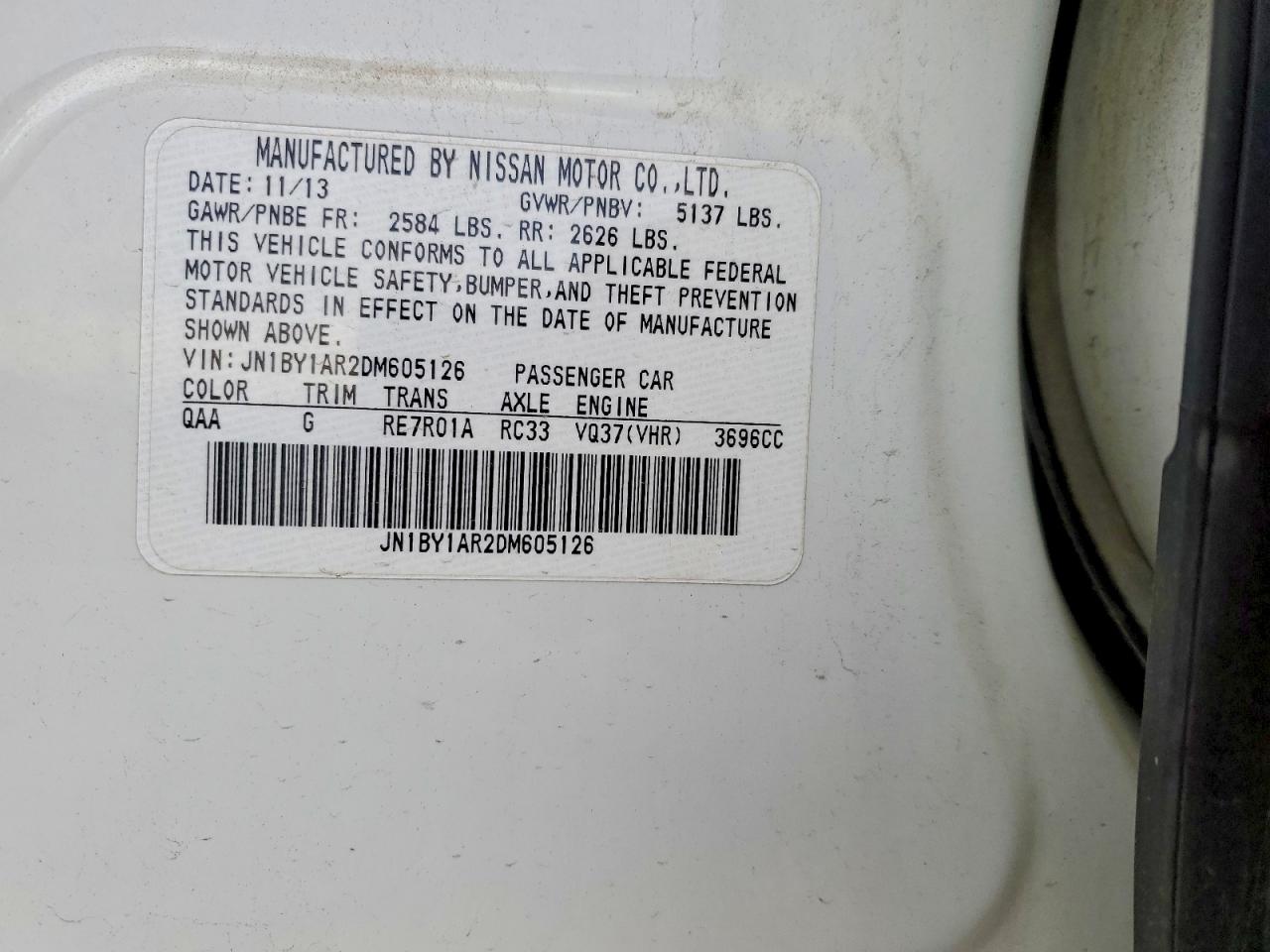 2013 INFINITI M37 X photo 12