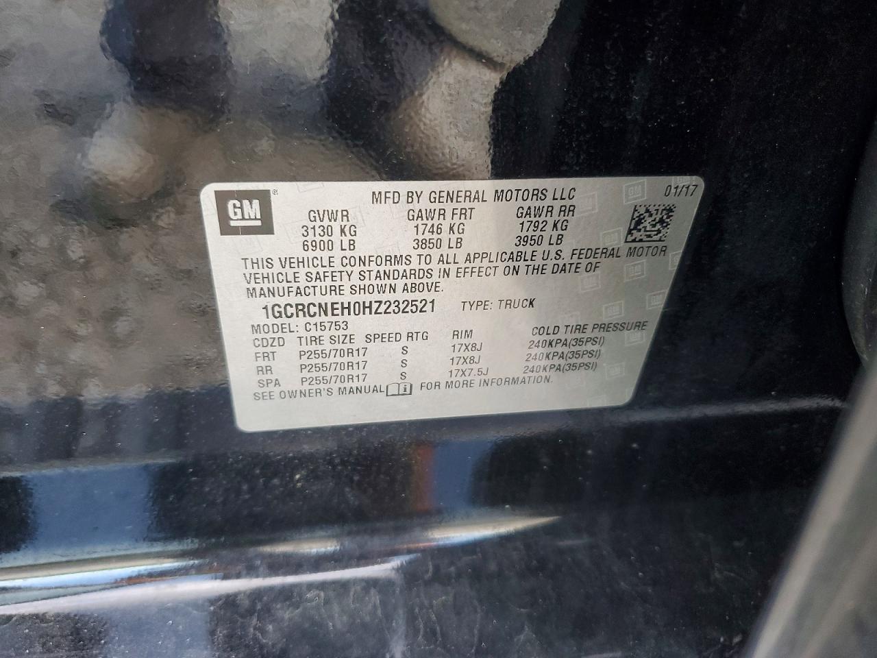 2017 CHEVROLET SILVERADO C1500 photo 12