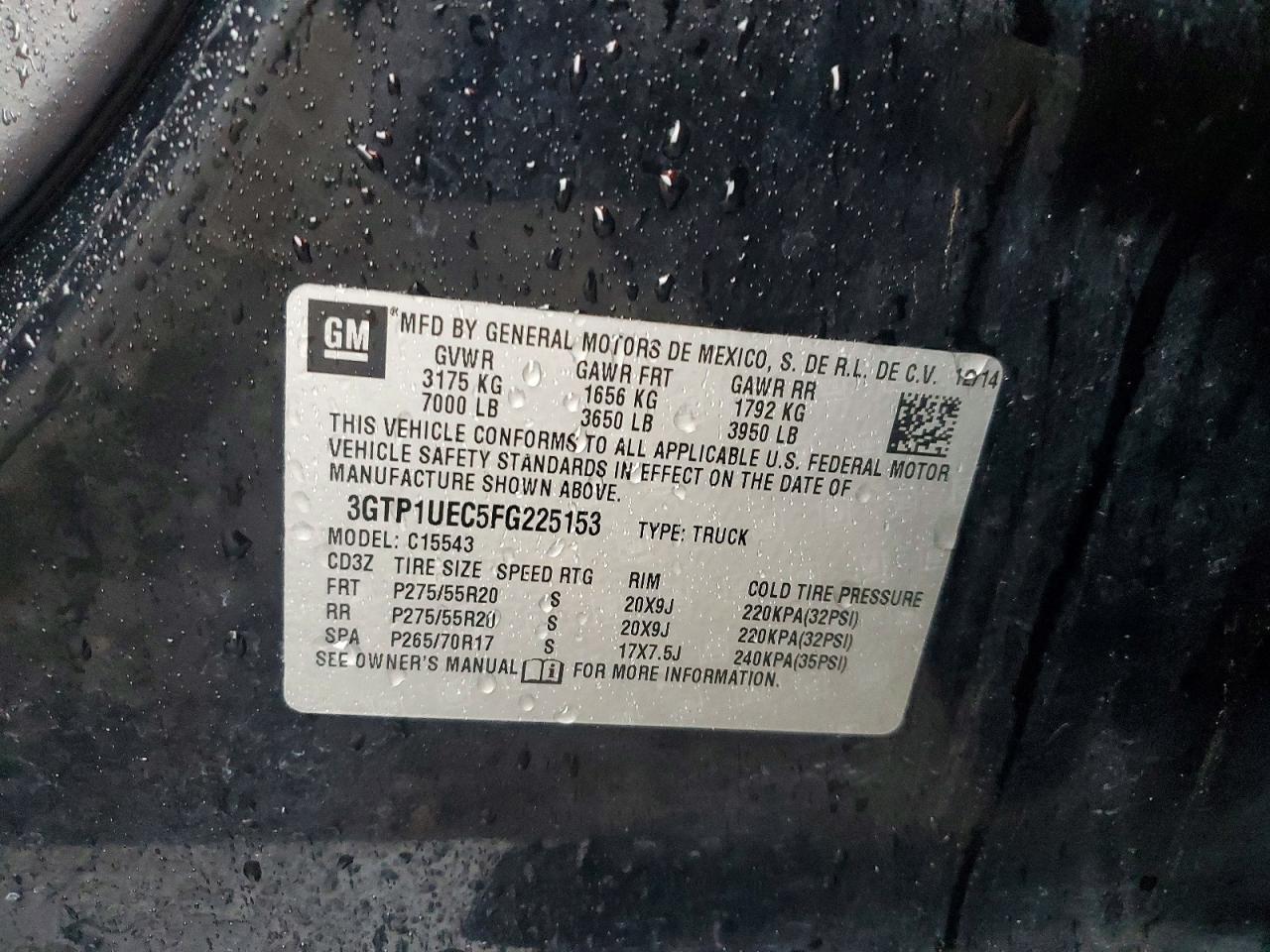 2015 GMC SIERRA C1500 SLE photo 12