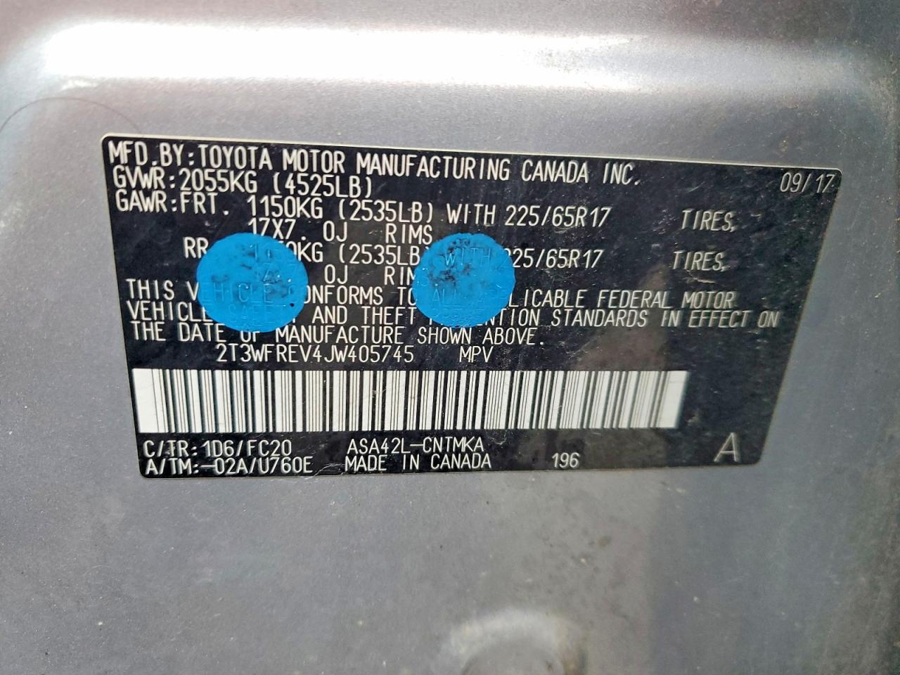2018 TOYOTA RAV4 XLE photo 13