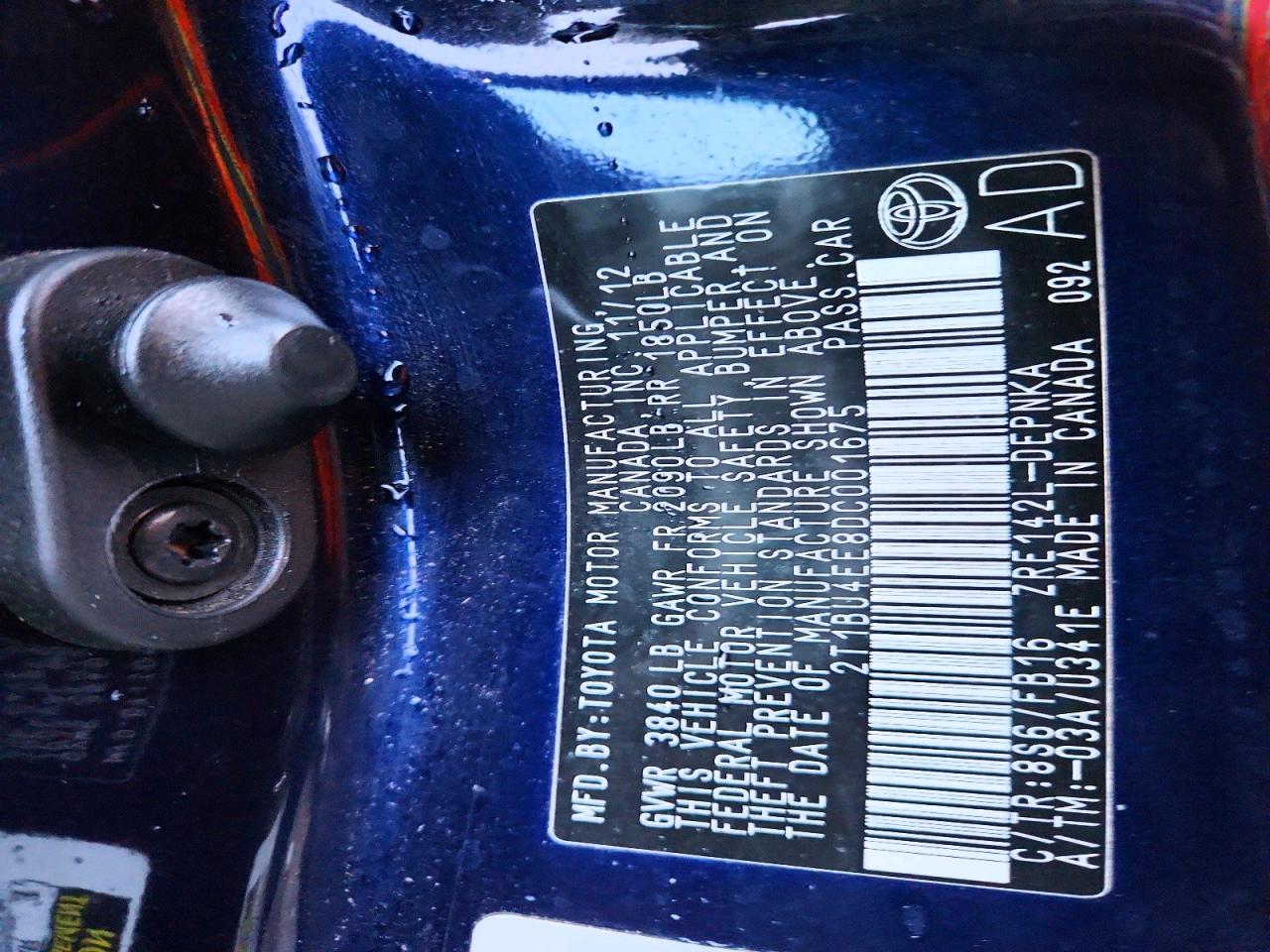2013 TOYOTA COROLLA BASE photo 12