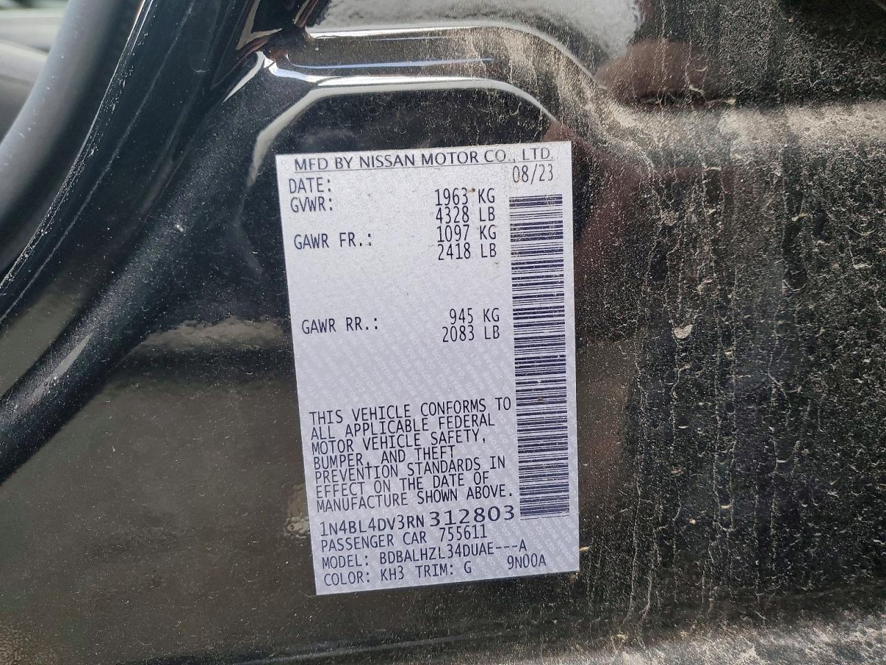 2024 NISSAN ALTIMA SV photo 12