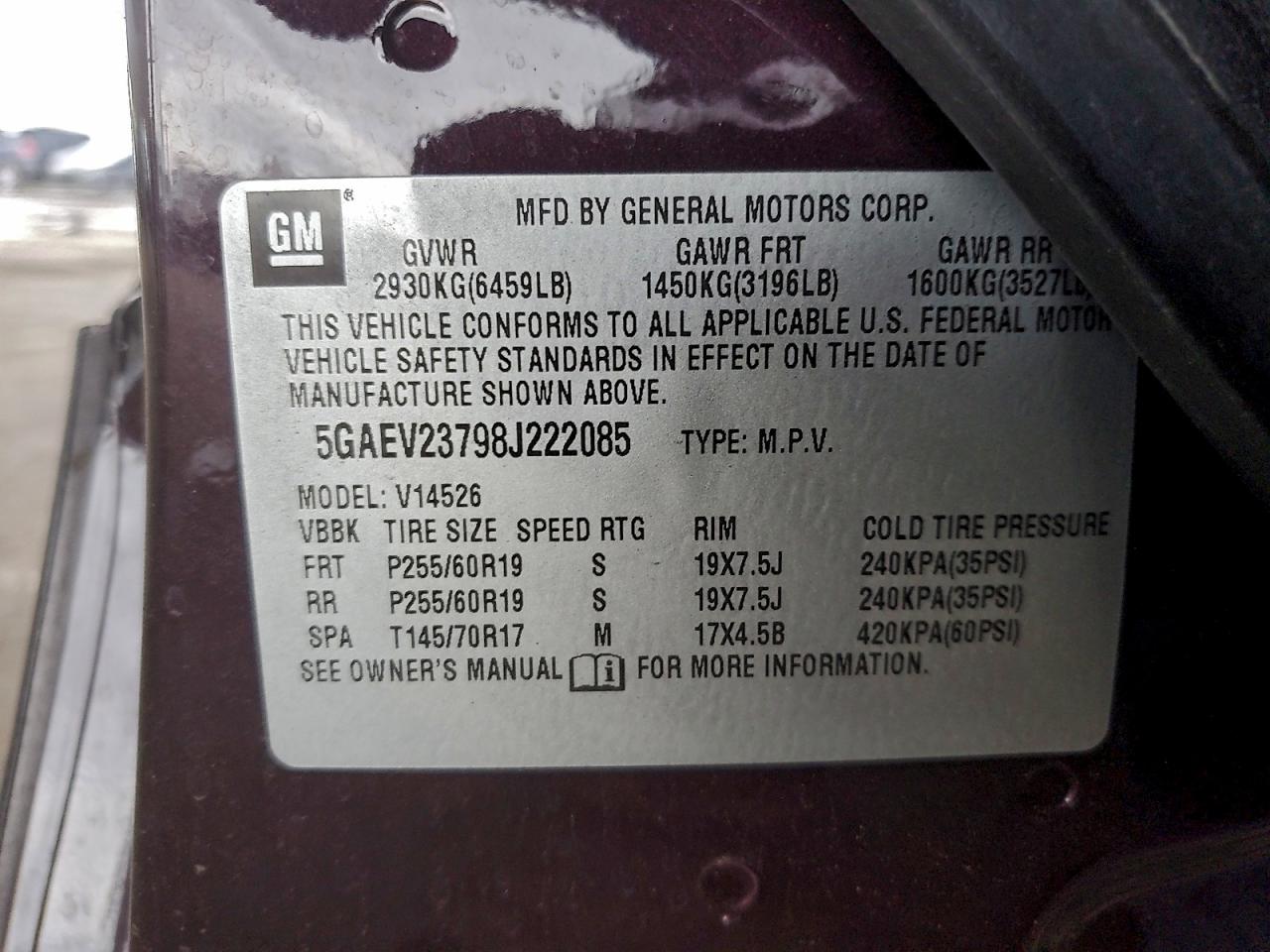 2008 BUICK ENCLAVE CXL photo 13