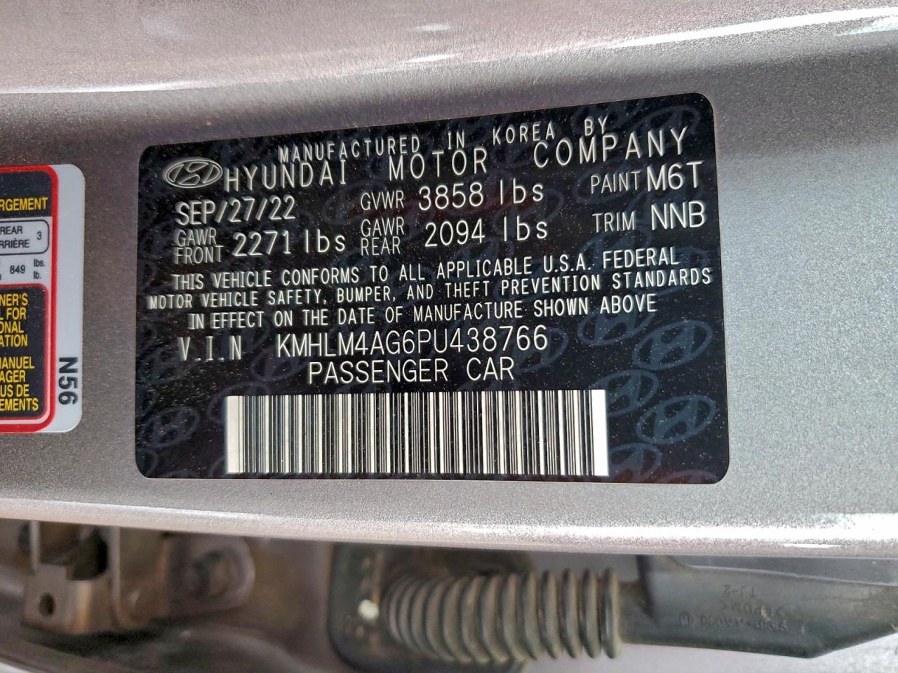 2023 HYUNDAI ELANTRA SEL photo 12