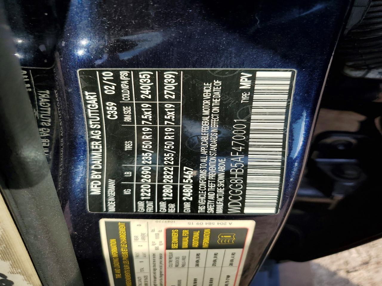 2010 MERCEDES-BENZ GLK 350 4MATIC photo 25