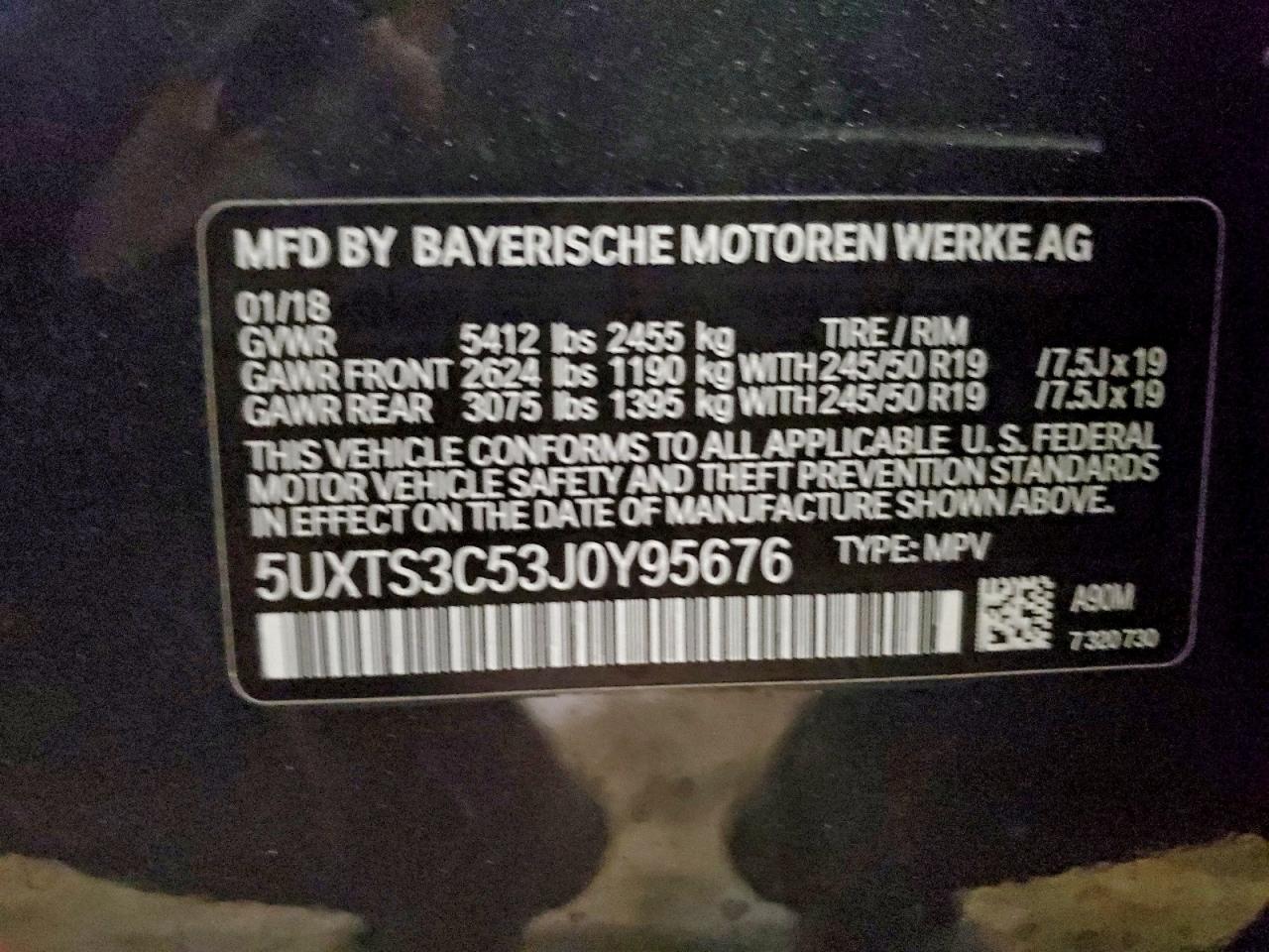 2018 BMW X3 XDRIVEM40I photo 13