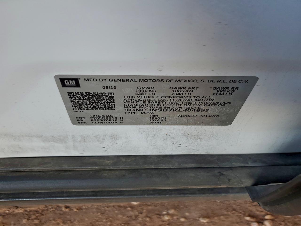 2019 CHEVROLET TRAX LS photo 12