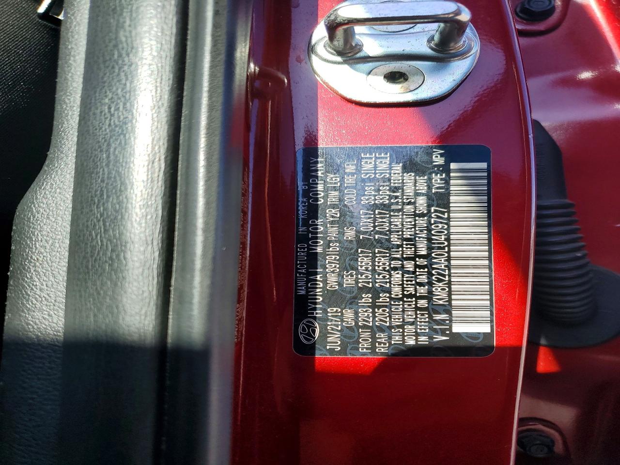 2020 HYUNDAI KONA SEL photo 13