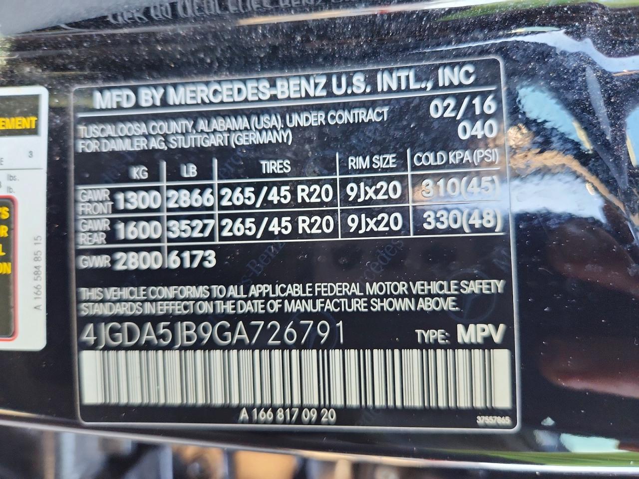 2016 MERCEDES-BENZ GLE 350 photo 13