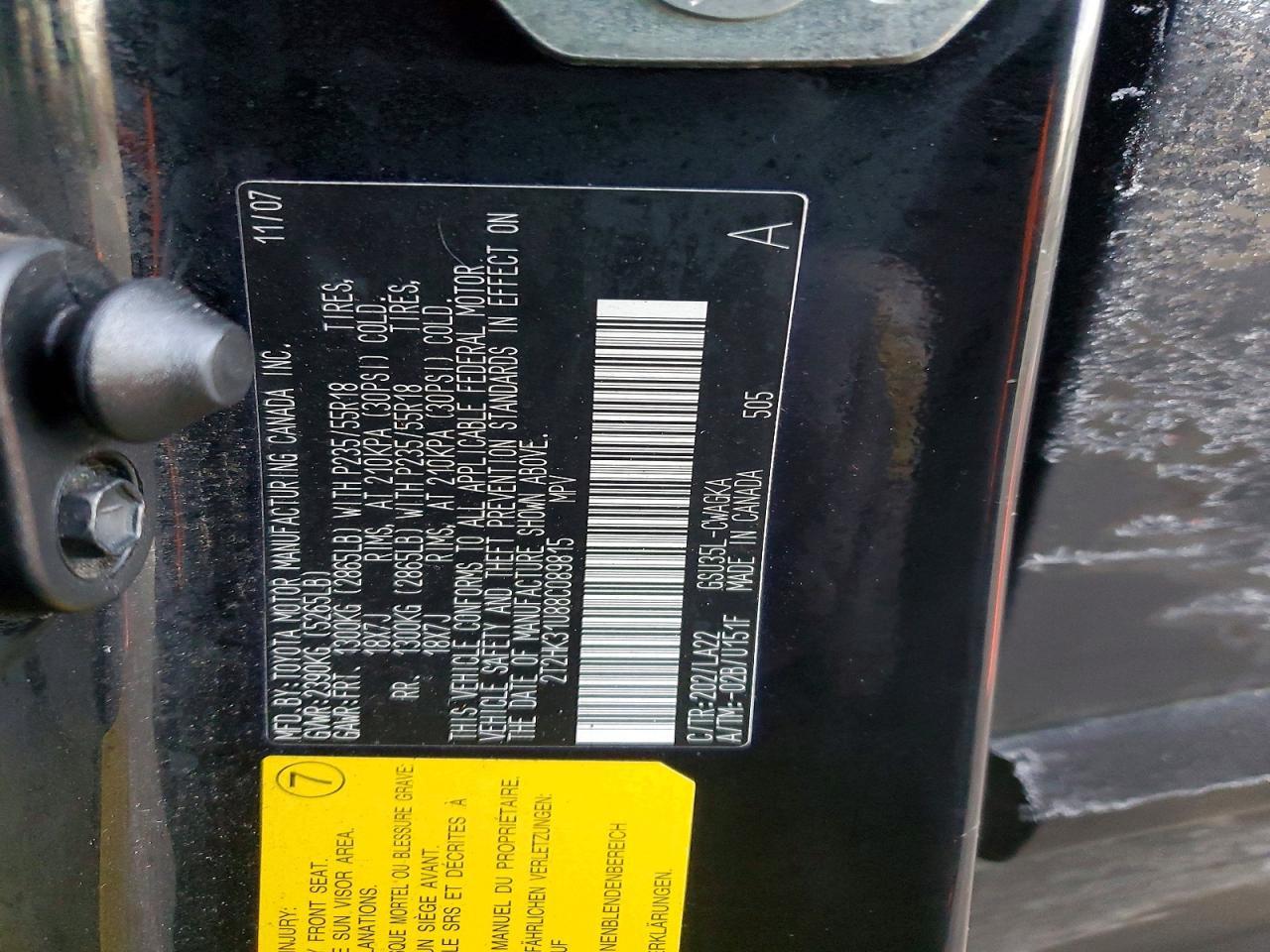2008 LEXUS RX 350 photo 14